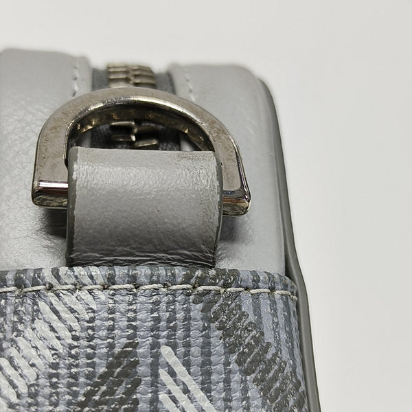 Coated Canvas Shoulder Bag Gray