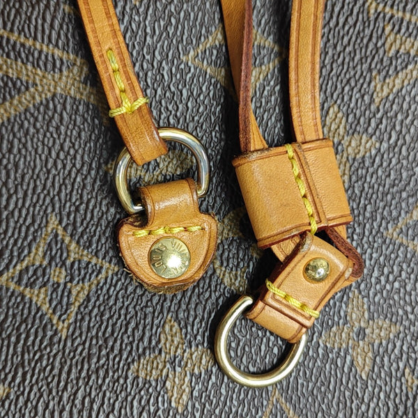 NEVERFULL MM Monogram Coated Canvas Brown