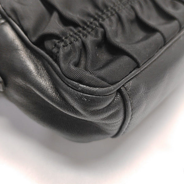 Nylon Shoulder Bag Black