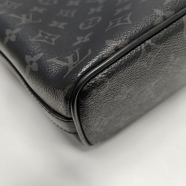 DAVIS Monogram Coated Canvas Black
