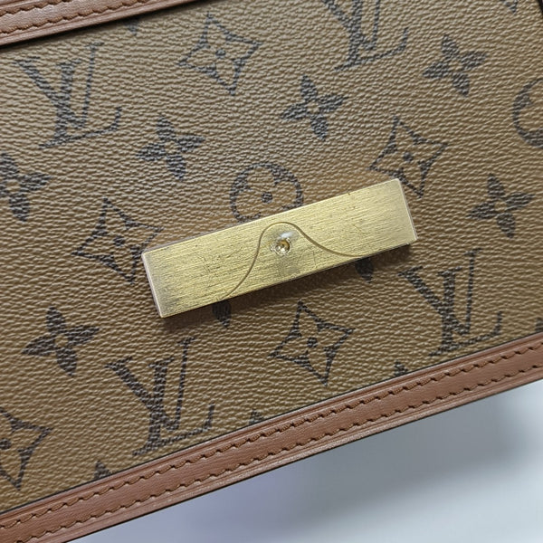 DAUPHINE Mini Monogram Coated Canvas Brown