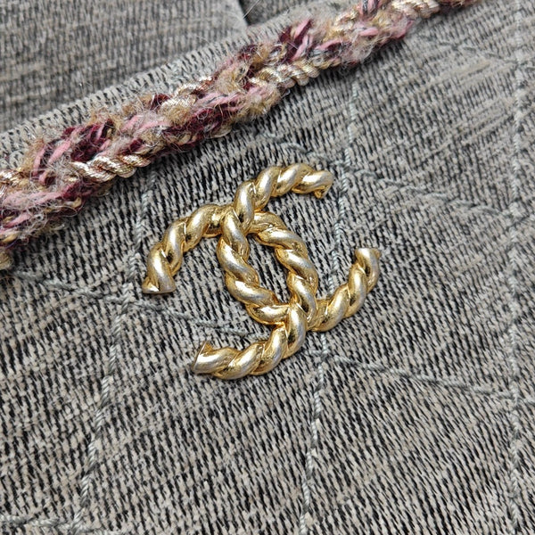 Quilted Velvet Gray