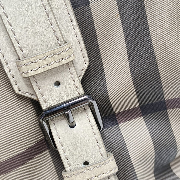 Coated Canvas Tote Bag Gray