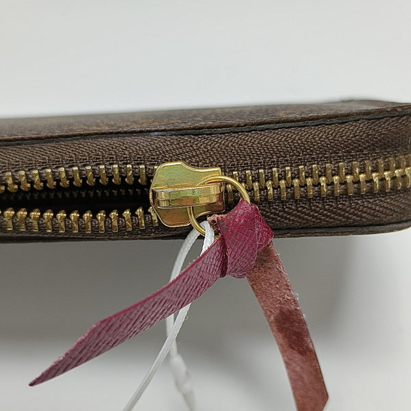 CLÉMENCE Monogram Coated Canvas Brown Wallet