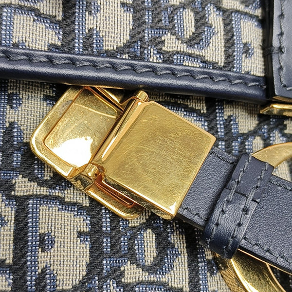 30 Montaigne Oblique Canvas Blue