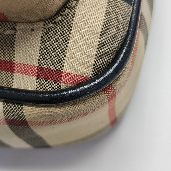 Fabric Shoulder Bag Brown