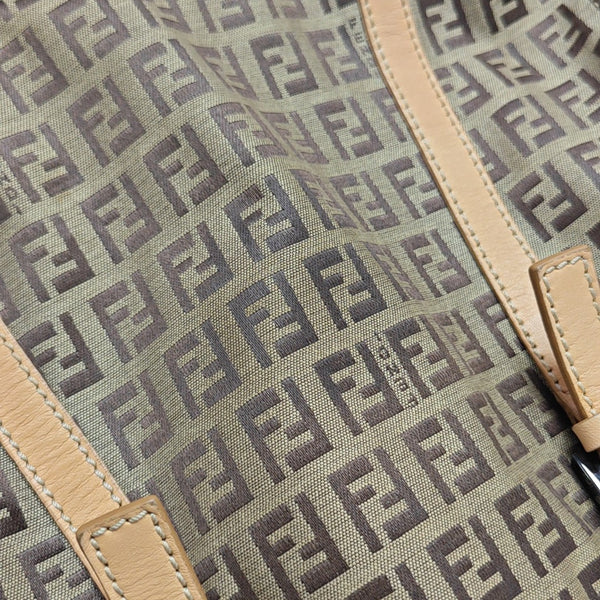 Canvas Top Handle Bag Brown