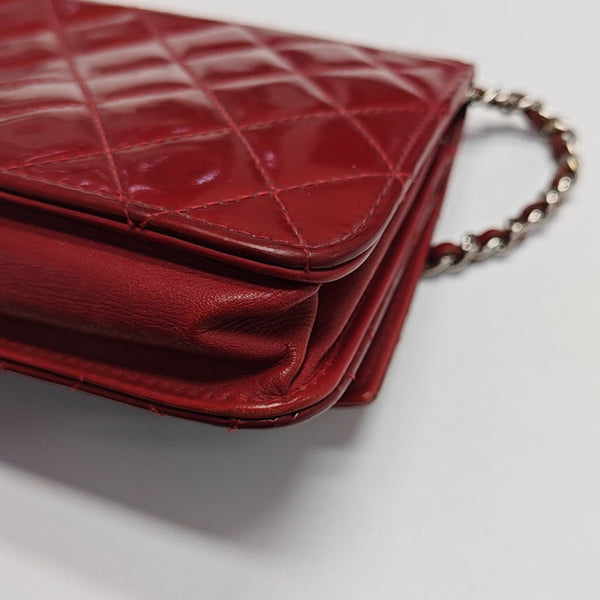 WOC Quilted Patent Leather Red