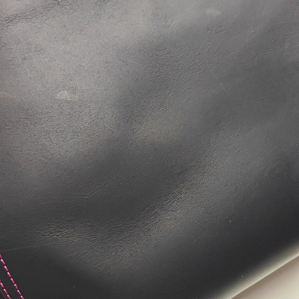 Leather Tote Bag Blue