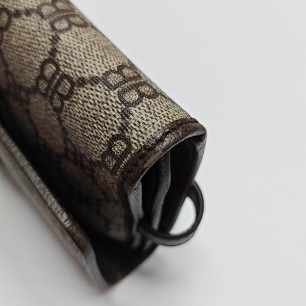 Coated Canvas Shoulder Bag Beige