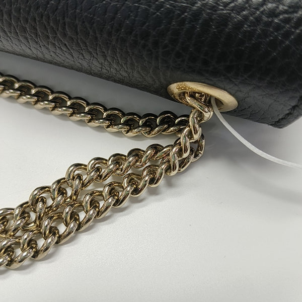 Interlocking G Small Calfskin Black