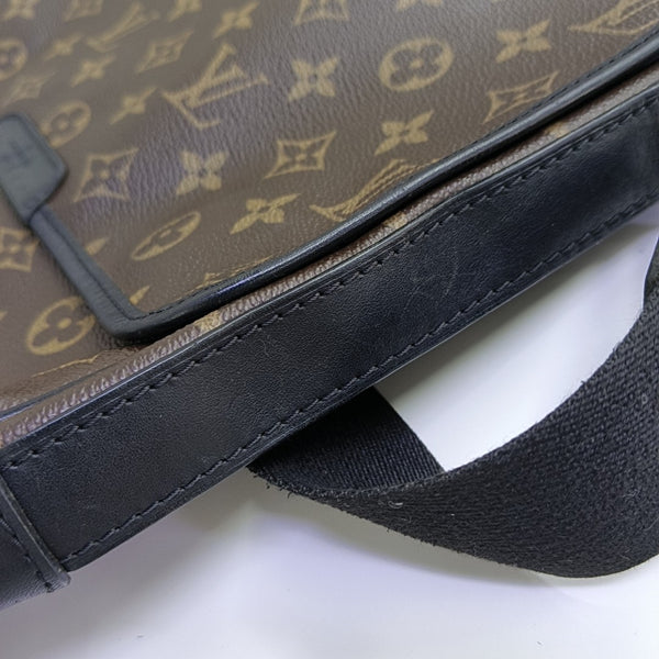 Monogram Coated Canvas Shoulder Bag Brown