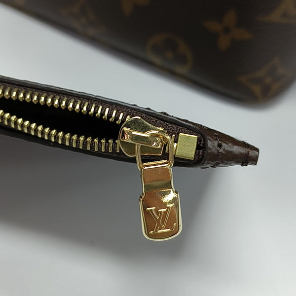 ALL IN BB Monogram Coated Canvas Brown
