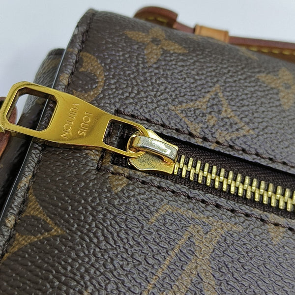 MONCEAU 26 Monogram Coated Canvas Brown