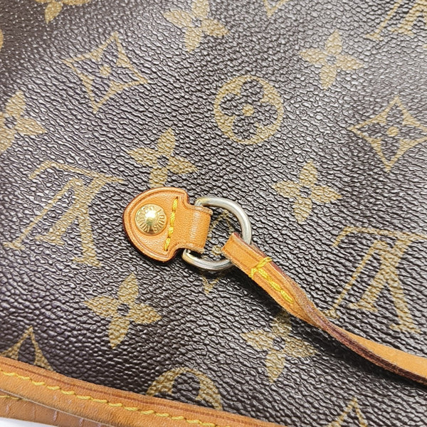 NEVERFULL GM Monogram Coated Canvas Brown