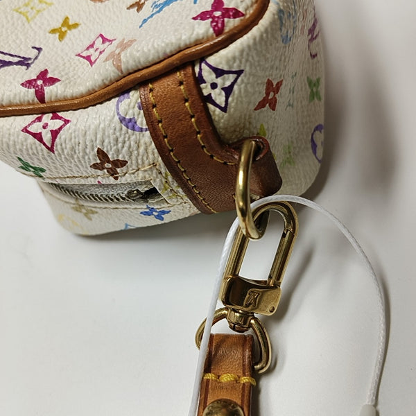 LV × TM WAPITY Monogram Coated Canvas White Coin Purse