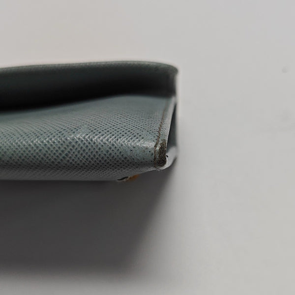 Saffiano Calfskin Clutch Blue