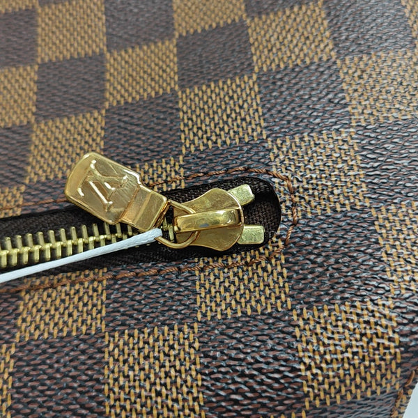 BROOKLYN MM Damier Ebene Coated Canvas Brown