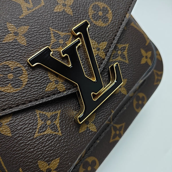 PASSY Monogram Coated Canvas Brown