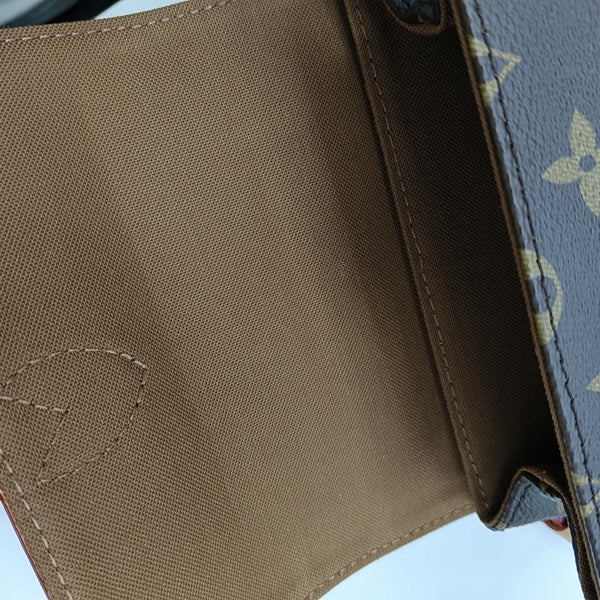 SOHO Mini Monogram Coated Canvas Brown