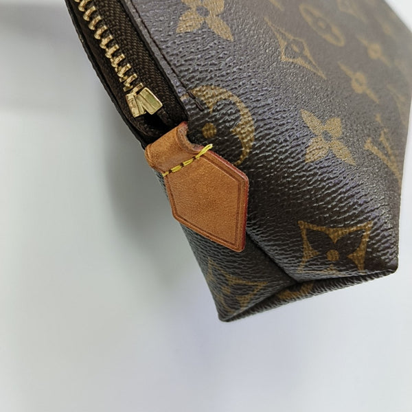 COSMETIC Monogram Coated Canvas Brown