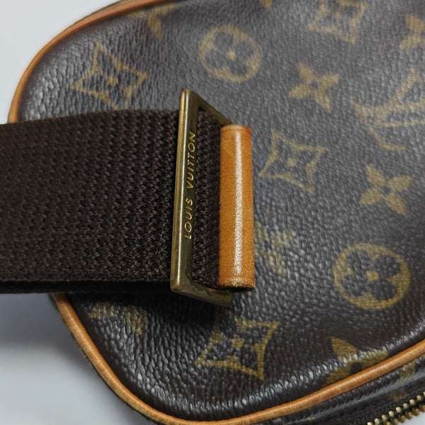 GANGE Monogram Coated Canvas Brown