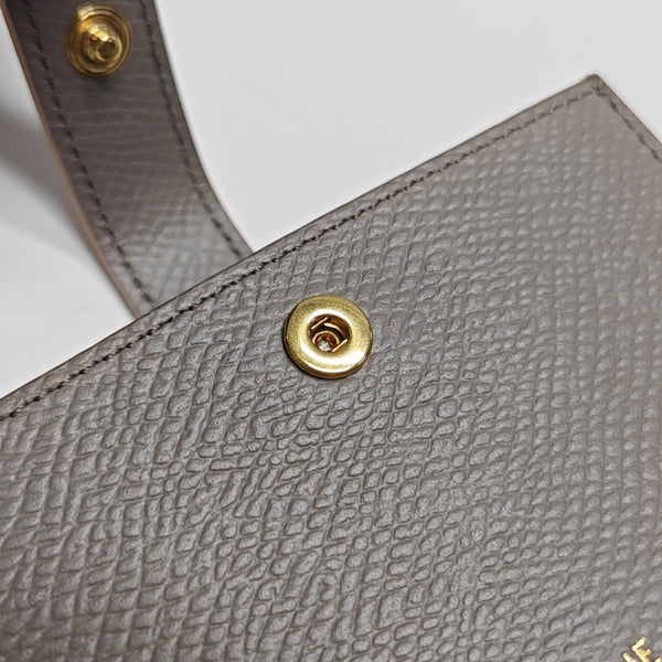 STRAP Calfskin Gray Wallet
