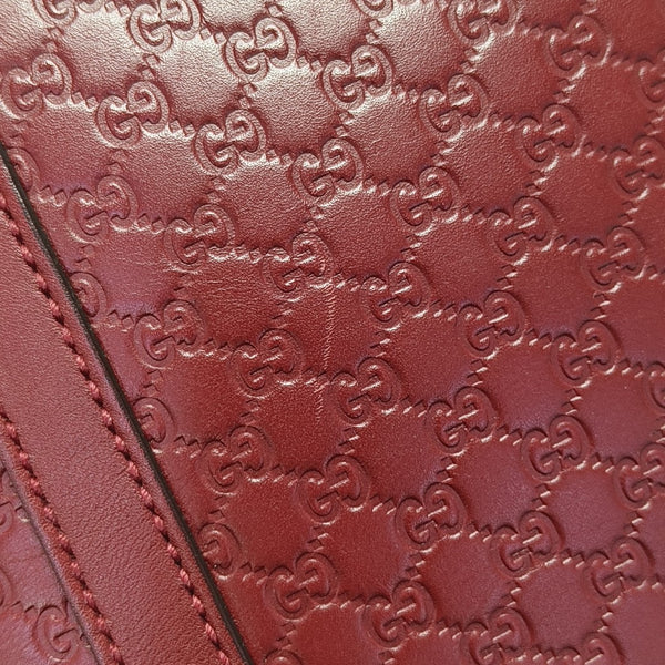 Microguccissima Monogram Calfskin Red