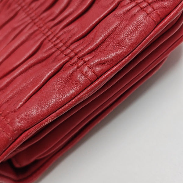 Mini Bag Quilted Lambskin Red