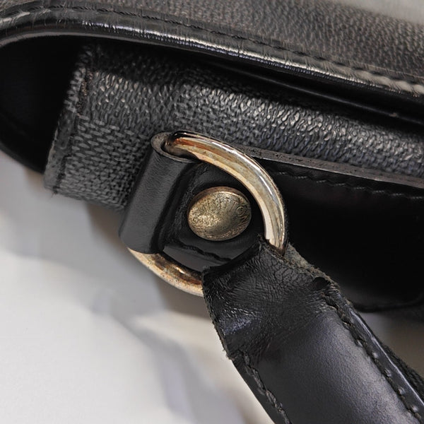 DANIEL GM Damier Graphite Coated Canvas Gray