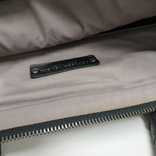 Calfskin Top Handle Bag Black