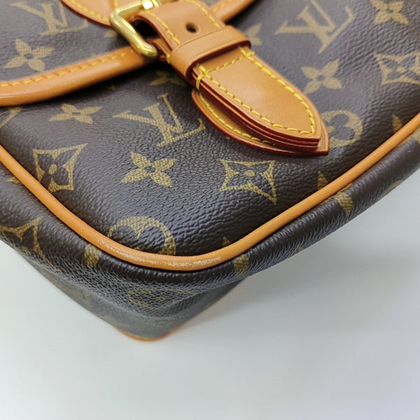 SATCHEL Monogram Coated Canvas Brown