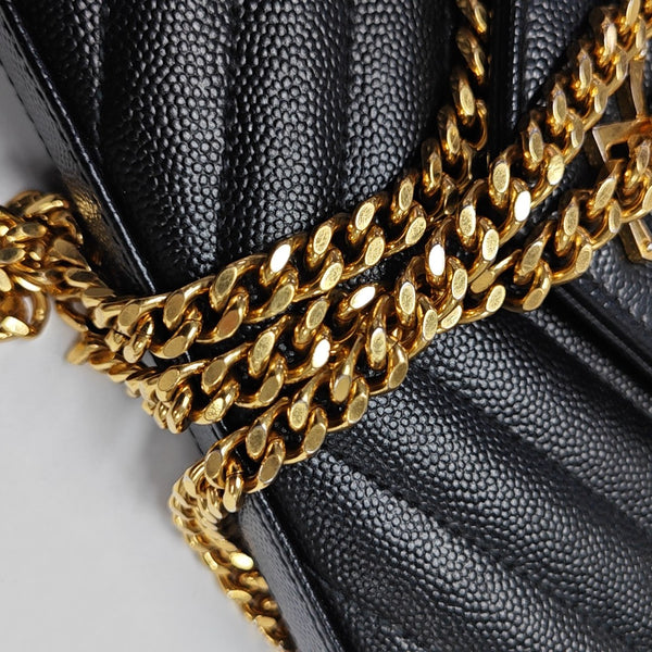 MONOGRAM Medium Quilted Calfskin Black