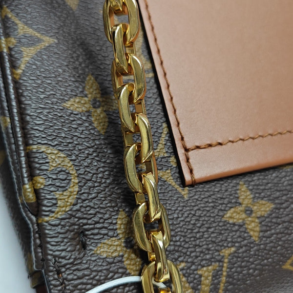 MARCEAU Monogram Coated Canvas Brown