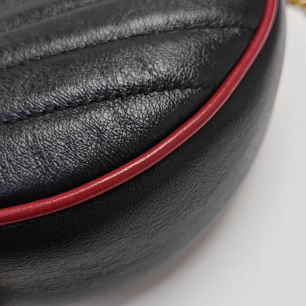 GG Marmont Mini Quilted Calfskin Black