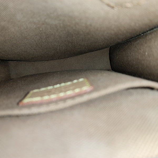 SAC PLAT Mini Monogram Coated Canvas Brown