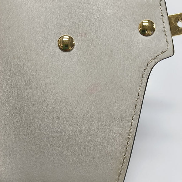 Authenticated pre-owned Sylvie Mini Calfskin White - Shoulder Bag at Looply