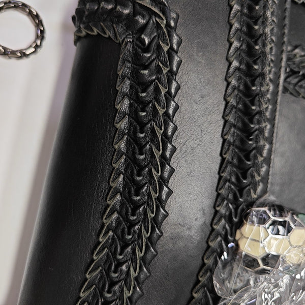 SERPENTI FOREVER Medium Calfskin Black