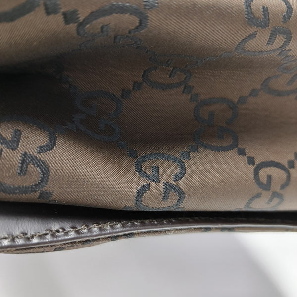 Bamboo 1947 Medium Monogram Fabric Brown