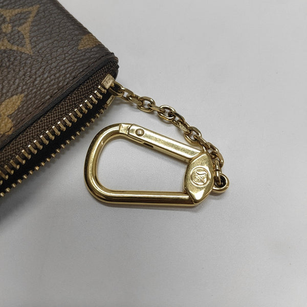 Monogram Coated Canvas Key Pouch Brown