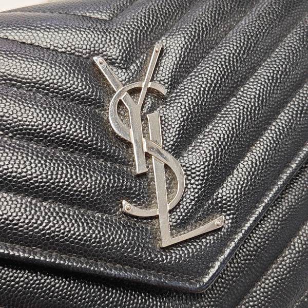 MONOGRAM Medium Chevron Calfskin Black