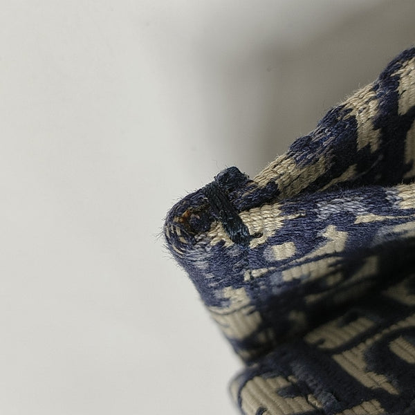 Book Tote Large Oblique Canvas Blue