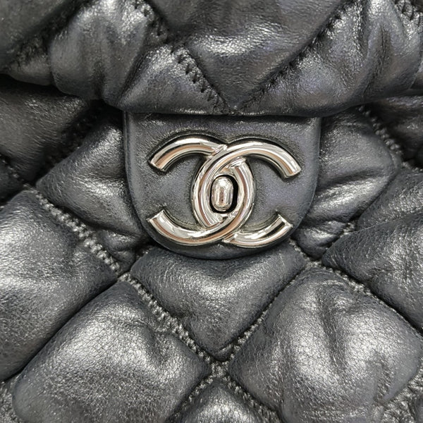 Quilted Calfskin Shoulder Bag Black