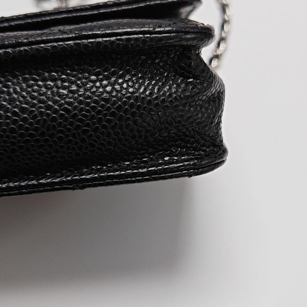 WOC Quilted Grained Calfskin Black
