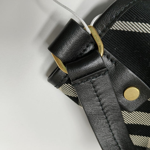 Canvas Bucket Bag Medium Black