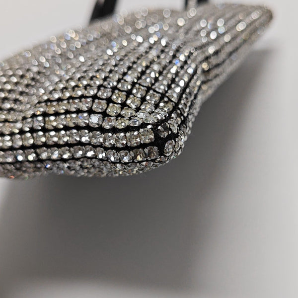 Lab-Grown Diamond Top Handle Bag Black