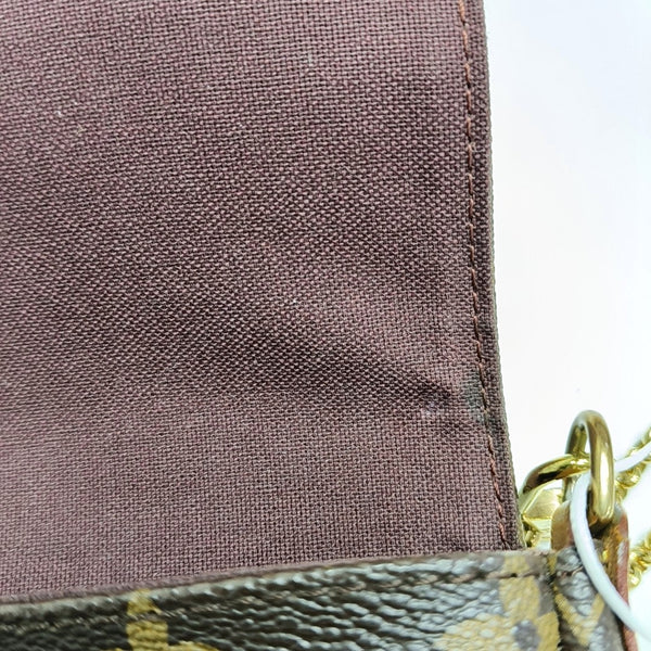 Authenticated pre-owned FAVORITE PM Monogram Coated Canvas Brown - Crossbody Bag at Looply