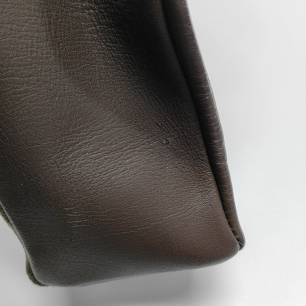Suede Tote Bag Brown