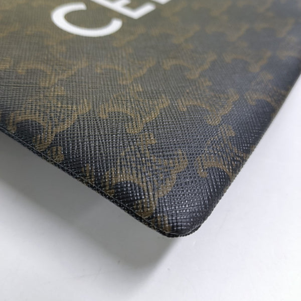 Authenticated pre-owned TRIOMPHE Small Coated Canvas Brown - Clutch at Looply