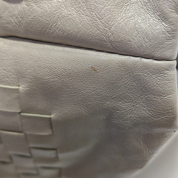 Calfskin Top Handle Bag Gray